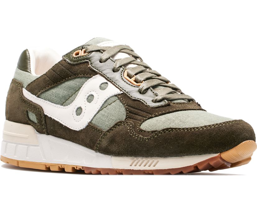 Men's Saucony Shadow 5000 Linen Sneakers Green Light Green | UK-09624