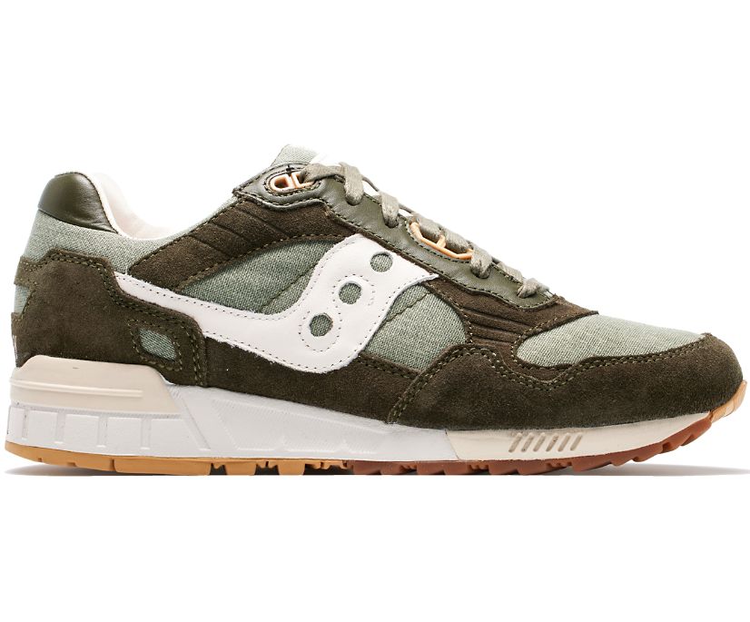 Men\'s Saucony Shadow 5000 Linen Sneakers Green Light Green | UK-09624