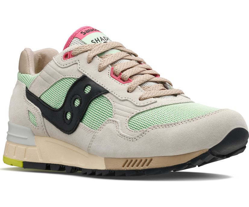 Men's Saucony Shadow 5000 Sneakers Beige Green | UK-18426