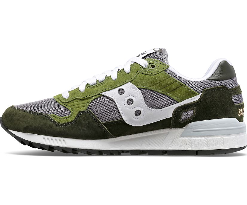 Men's Saucony Shadow 5000 Sneakers Green White | UK-51834