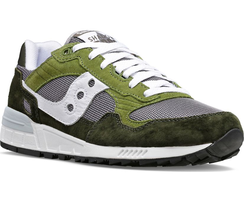 Men's Saucony Shadow 5000 Sneakers Green White | UK-51834