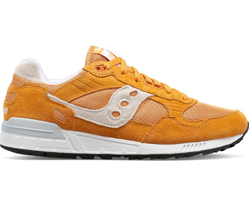 Men\'s Saucony Shadow 5000 Sneakers Mustard Silver | UK-16834