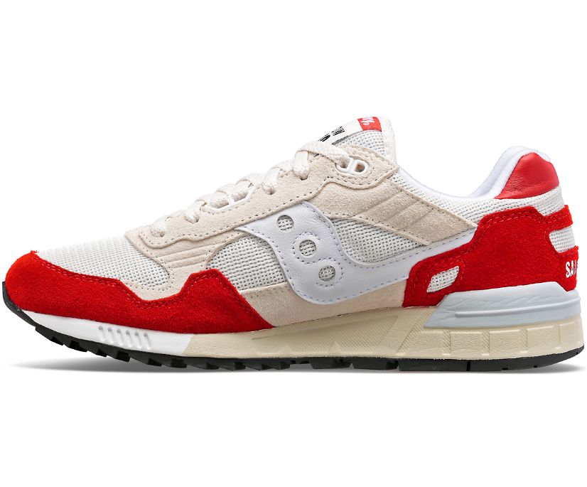 Men's Saucony Shadow 5000 Sneakers White Red | UK-49120