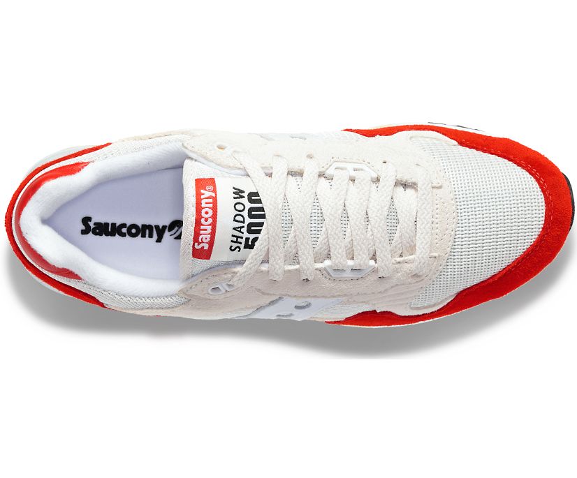 Men's Saucony Shadow 5000 Sneakers White Red | UK-49120