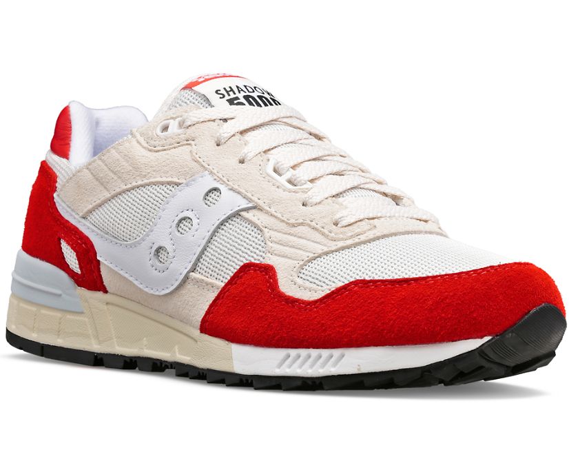 Men's Saucony Shadow 5000 Sneakers White Red | UK-49120