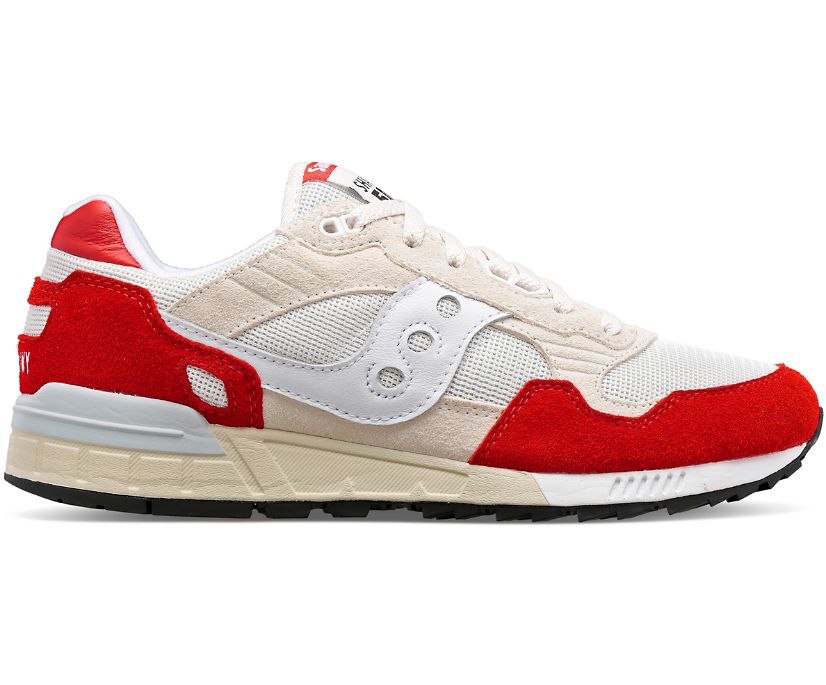 Men\'s Saucony Shadow 5000 Sneakers White Red | UK-49120