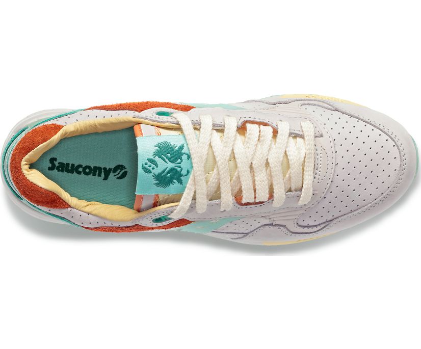 Men's Saucony Shadow 5000 St. Barth Sneakers Beige Green | UK-26405