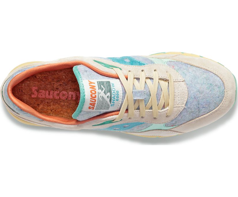 Men's Saucony Shadow 6000 Felt Sneakers Grey Multicolor | UK-65812