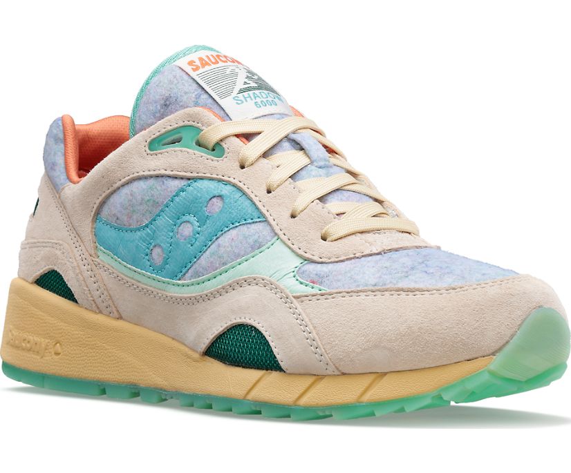 Men's Saucony Shadow 6000 Felt Sneakers Grey Multicolor | UK-65812