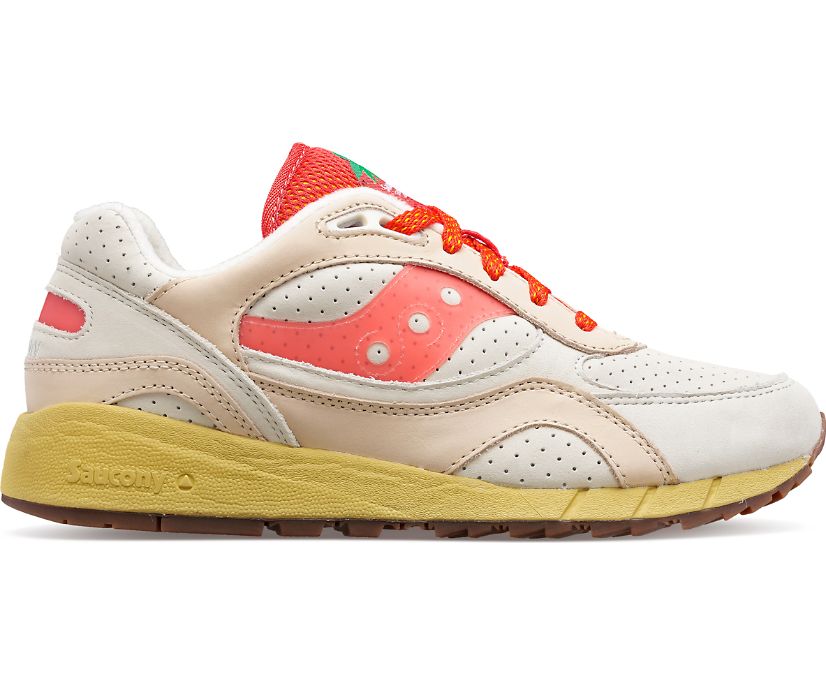 Men\'s Saucony Shadow 6000 New York Sneakers Beige Red | UK-36842