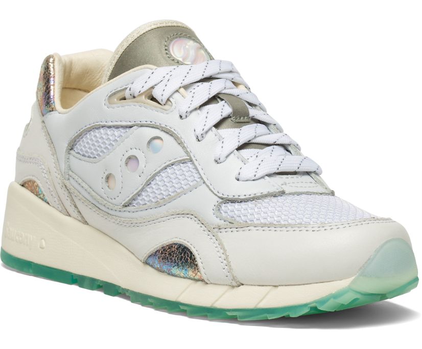 Men's Saucony Shadow 6000 Pearl Sneakers Beige | UK-43708