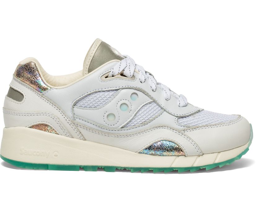 Men\'s Saucony Shadow 6000 Pearl Sneakers Beige | UK-43708