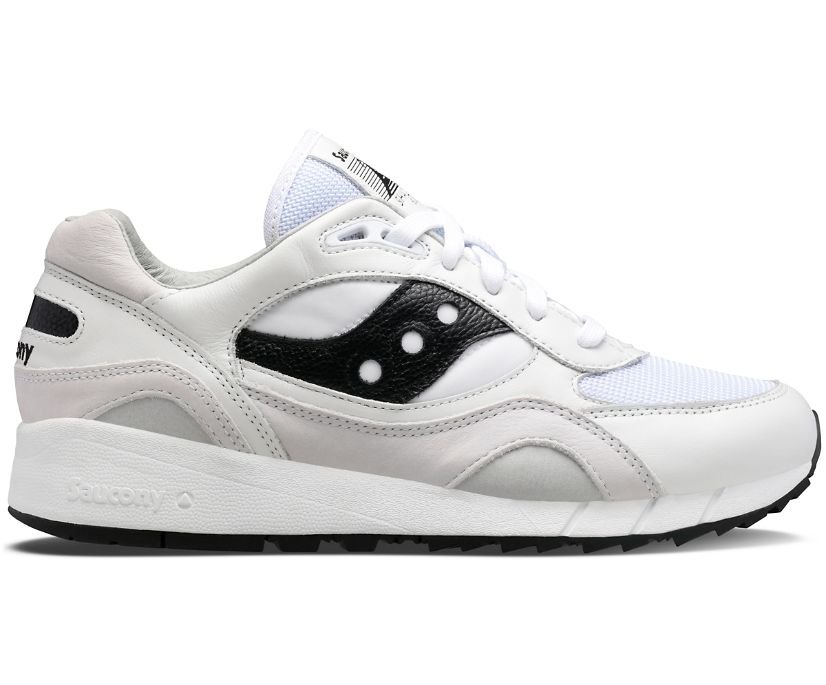 Men\'s Saucony Shadow 6000 Premium Sneakers White Black | UK-06294