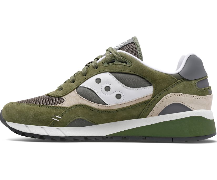 Men's Saucony Shadow 6000 Premium Sneakers Green Beige | UK-82516