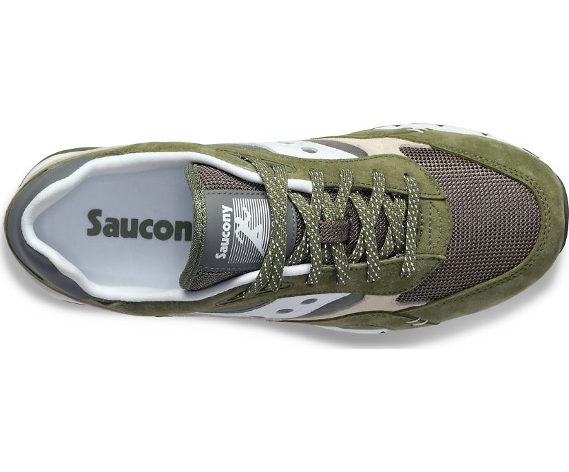 Men's Saucony Shadow 6000 Premium Sneakers Green Beige | UK-82516