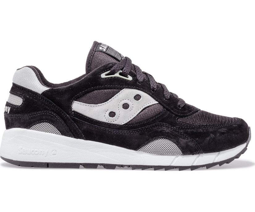 Men\'s Saucony Shadow 6000 Sneakers Black Silver | UK-37980