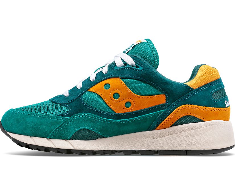 Men's Saucony Shadow 6000 Sneakers Green Orange | UK-50632