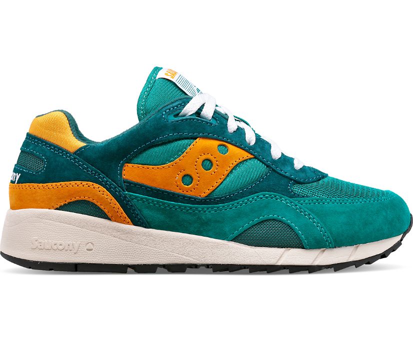 Men\'s Saucony Shadow 6000 Sneakers Green Orange | UK-50632