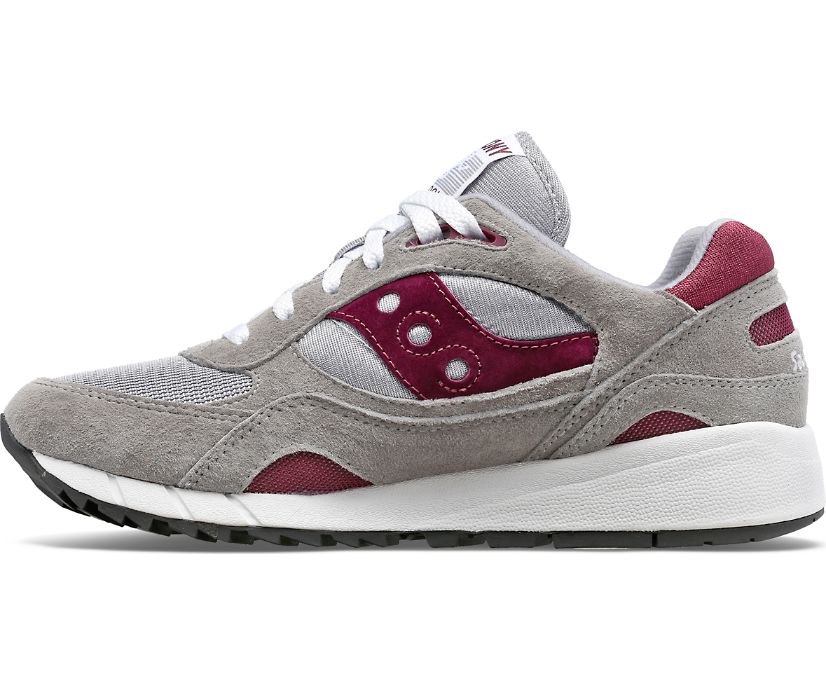 Men's Saucony Shadow 6000 Sneakers Grey Red | UK-52610