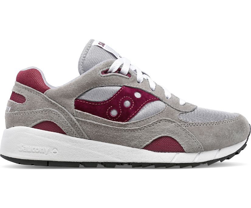 Men\'s Saucony Shadow 6000 Sneakers Grey Red | UK-52610