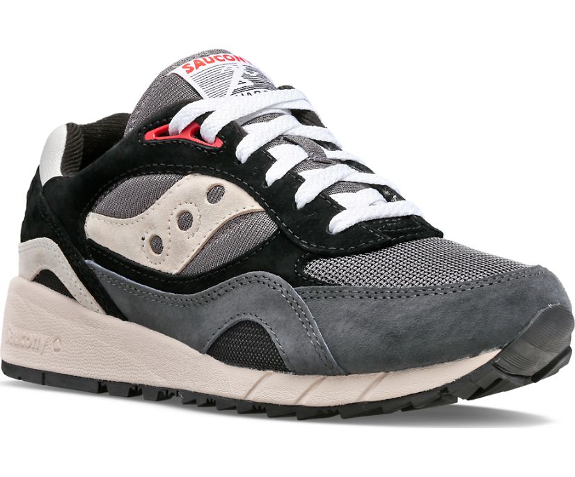 Men's Saucony Shadow 6000 Sneakers Grey Black | UK-73921