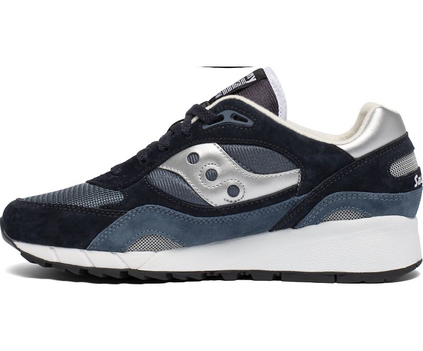 Men's Saucony Shadow 6000 Sneakers Navy Silver | UK-24573