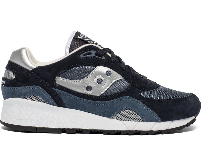 Men\'s Saucony Shadow 6000 Sneakers Navy Silver | UK-24573