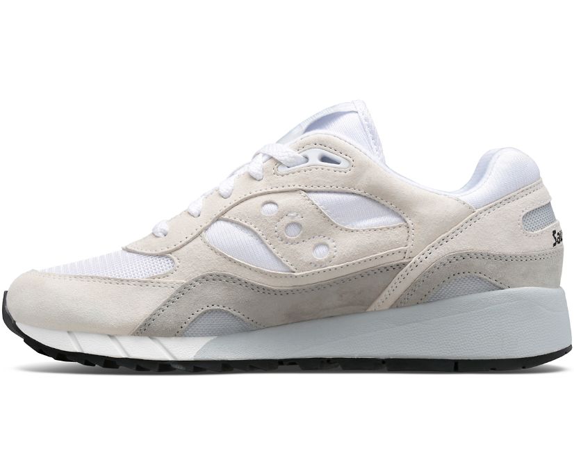 Men's Saucony Shadow 6000 Sneakers White White | UK-50842