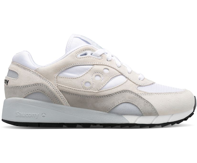 Men\'s Saucony Shadow 6000 Sneakers White White | UK-50842