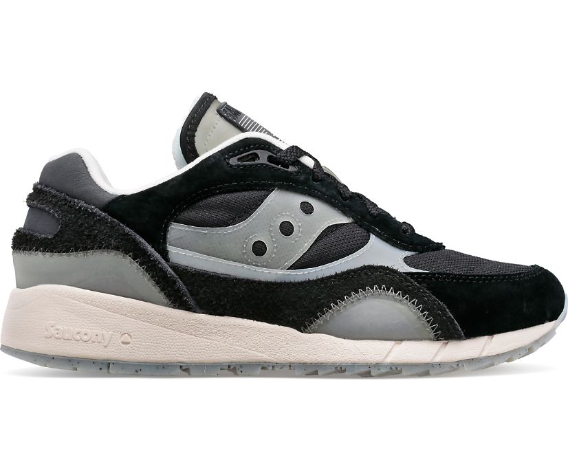 Men\'s Saucony Shadow 6000 Transparent Sneakers Black | UK-17458