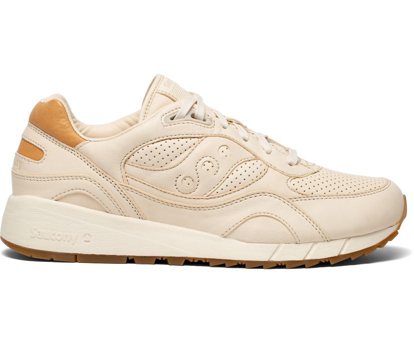 Men\'s Saucony Shadow 6000 Veg Tan Sneakers Beige | UK-05829