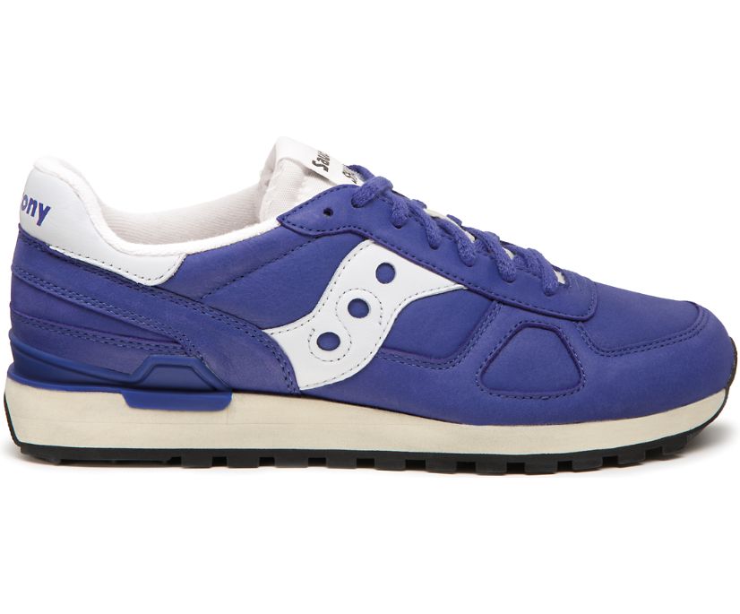 Men\'s Saucony Shadow Distressed Original Sneakers Blue White | UK-20798