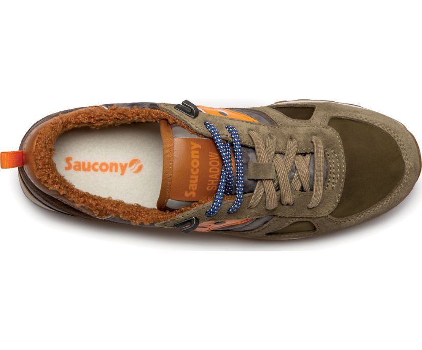 Men's Saucony Shadow Original Retro Mountain Sneakers Green Brown Orange | UK-39740