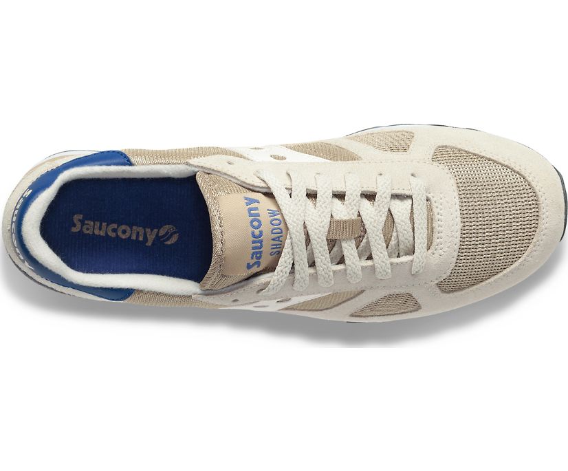 Men's Saucony Shadow Original Sneakers Beige White | UK-08647