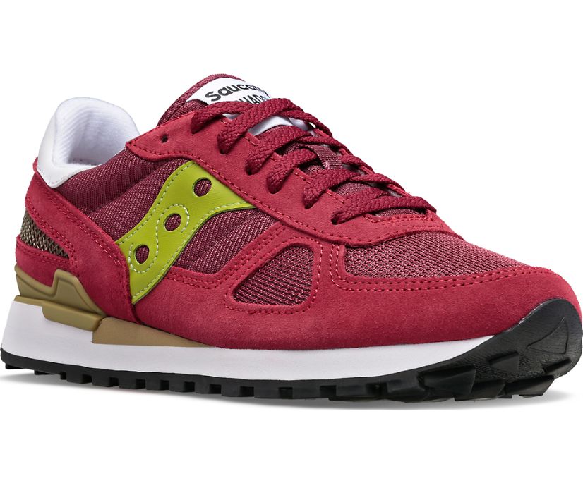 Men's Saucony Shadow Original Sneakers Burgundy | UK-34210