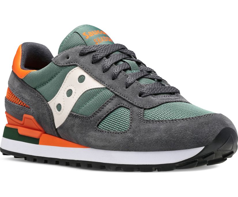 Men's Saucony Shadow Original Sneakers Dark Grey Green | UK-92083