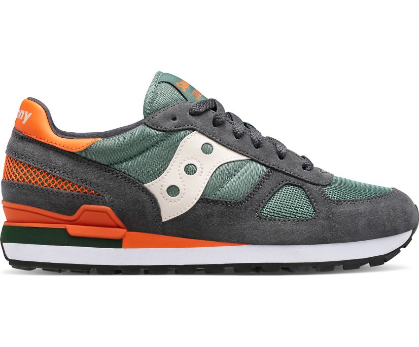 Men\'s Saucony Shadow Original Sneakers Dark Grey Green | UK-92083