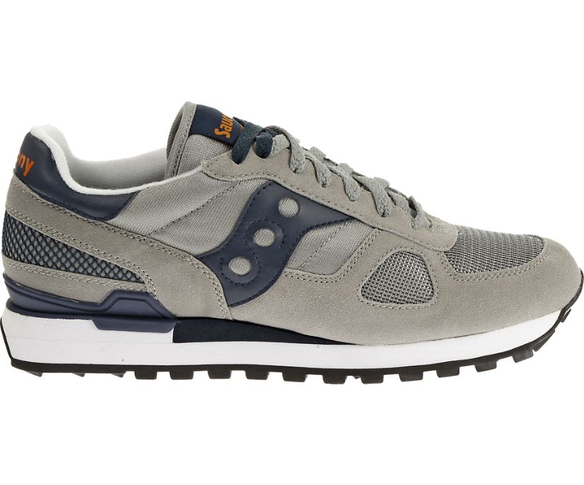 Men\'s Saucony Shadow Original Sneakers Grey / Navy | UK-10825