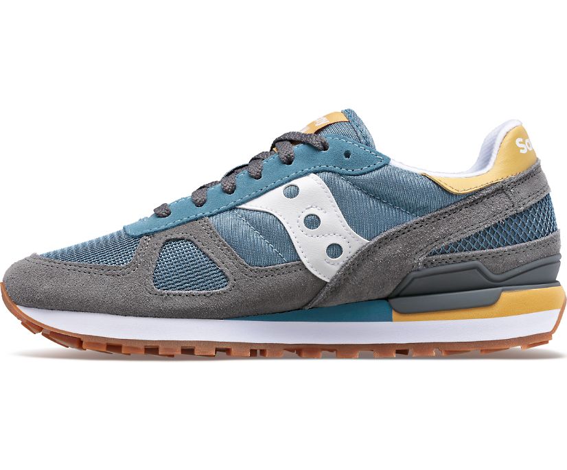 Men's Saucony Shadow Original Sneakers Grey Blue | UK-97834