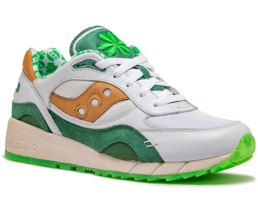 Men's Saucony Shamrock Shadow 6000 Sneakers Green | UK-73804