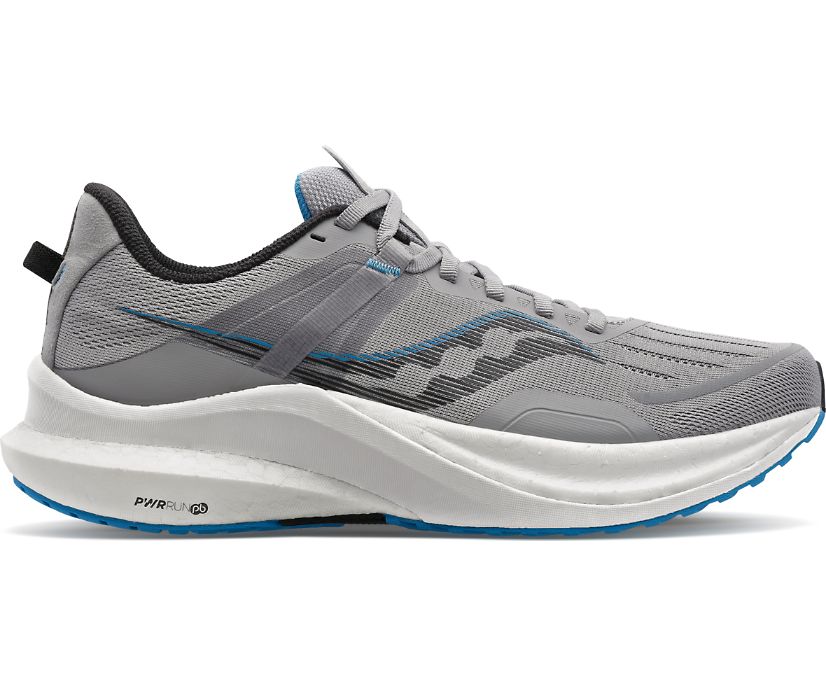 Men\'s Saucony Tempus Wide Running Shoes Grey | UK-41350