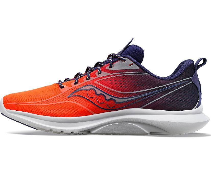 Men's Saucony Vizipro Kinvara 13 Running Shoes Purple Orange | UK-28610