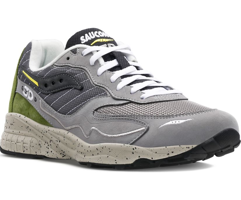 Women's Saucony 3d Grid Hurricane Premium Sneakers Dark Grey Light Grey | UK-25738