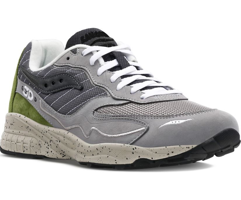 Women's Saucony 3d Grid Hurricane Premium Sneakers Dark Grey Light Grey | UK-35412