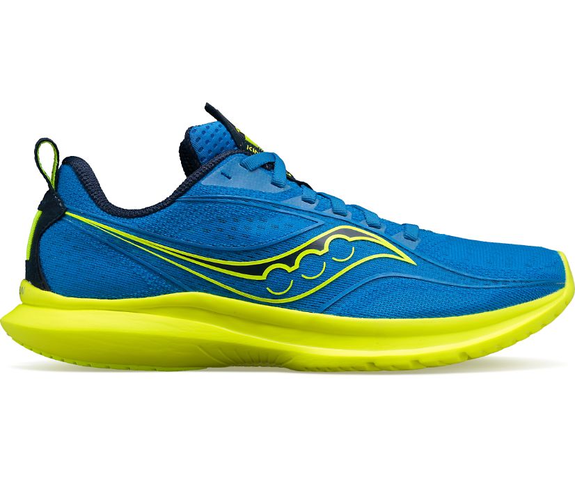 Women\'s Saucony Boston Kinvara 13 Running Shoes Blue Yellow | UK-94013