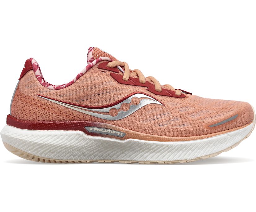 Women\'s Saucony Bottomless Love Triumph 19 Running Shoes Coffee | UK-56432