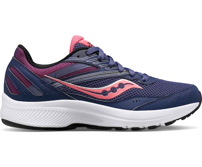 Women\'s Saucony Cohesion 15 Running Shoes Purple | UK-48072