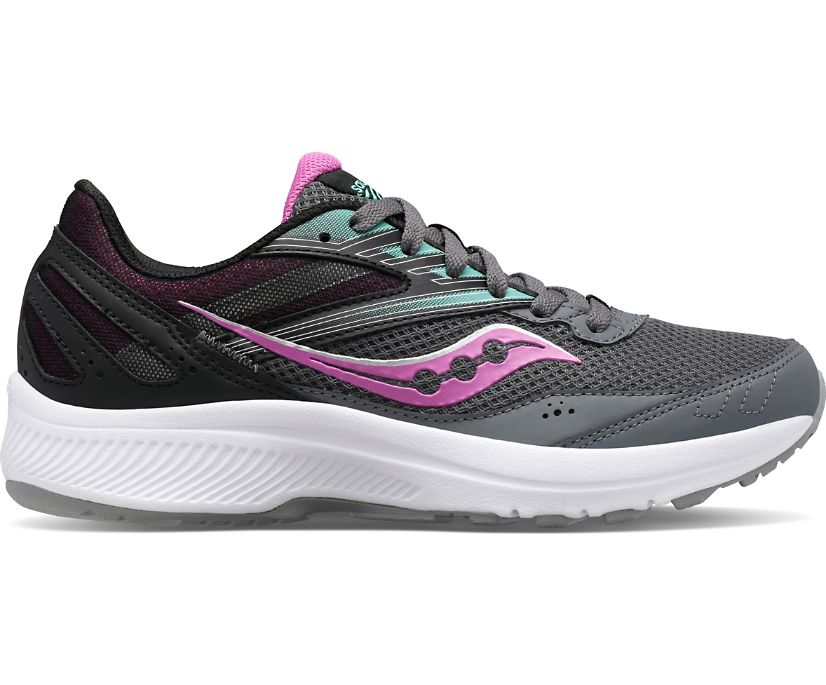 Women\'s Saucony Cohesion 15 Running Shoes Grey | UK-51067