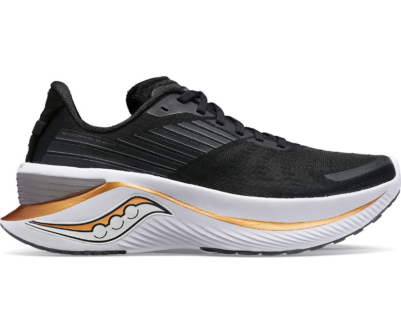 Women\'s Saucony Endorphin Shift 3 Wide Running Shoes Black Gold | UK-20351