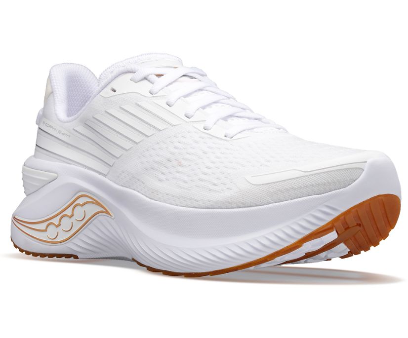 Women's Saucony Endorphin Shift 3 Wide Running Shoes White | UK-71438